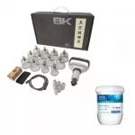 Kit Ventosa 12 Copos Bk + Creme De Massagem Algas Marinhas